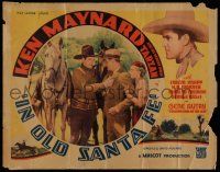 6y230 IN OLD SANTA FE 1/2sh '34 Ken Maynard + unpictured Gene Autry, Cowboy Idol of the Air!