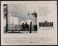 6y275 MANHATTAN style B 1/2sh '79 classic image of Woody Allen & Diane Keaton by bridge!