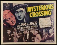 6y289 MYSTERIOUS CROSSING 1/2sh '36 Jean Rogers, James Dunne, Andy Devine, mystery thriller!