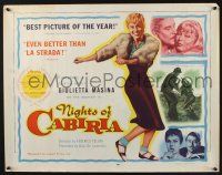 6y293 NIGHTS OF CABIRIA 1/2sh '57 Federico Fellini's La Notti di Cabiria!