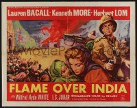 6y296 NORTH WEST FRONTIER 1/2sh '60 sexy Lauren Bacall & soldier Kenneth More, Flame Over India!
