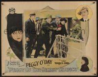 6y311 PEGGY OF THE SECRET SERVICE 1/2sh '25 great images of Thrill Girl spy Peggy O'Day!