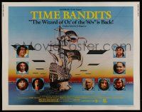 6y390 TIME BANDITS 1/2sh R82 John Cleese, Sean Connery, art by director Terry Gilliam!