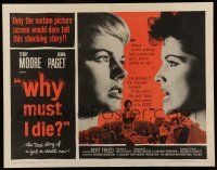 6y408 WHY MUST I DIE 1/2sh '60 extreme close-up of sexy Terry Moore & Debra Paget!