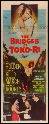 6y469 BRIDGES AT TOKO-RI insert '54 Grace Kelly, William Holden, Korean War, by James Michener!