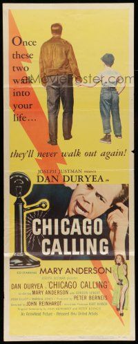 6y484 CHICAGO CALLING insert '51 $53 means life or death for Dan Duryea!
