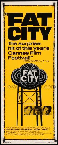 6y531 FAT CITY insert '72 Stacy Keach, Jeff Bridges, Susan Tyrrell, John Huston, boxing!