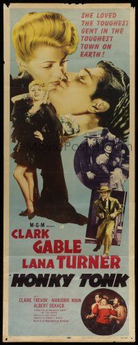 6y578 HONKY TONK insert R55 Clark Gable & Lana Turner, never been topped!