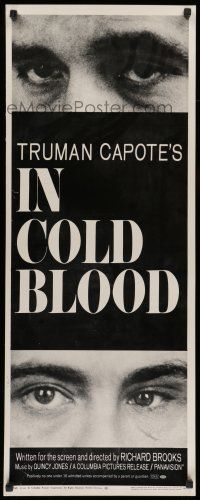 6y589 IN COLD BLOOD insert '68 Richard Brooks, Truman Capote, Robert Blake, Scott Wilson!