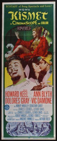 6y615 KISMET insert '56 Howard Keel, Ann Blyth, ecstasy of song, spectacle & love!