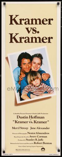 6y618 KRAMER VS. KRAMER insert '79 Dustin Hoffman, Meryl Streep, child custody & divorce!