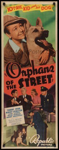 6y694 ORPHANS OF THE STREET insert '38 Tommy Ryan & Ace the Wonder Dog!
