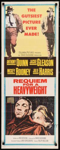 6y716 REQUIEM FOR A HEAVYWEIGHT insert '62 Anthony Quinn, Jackie Gleason, Mickey Rooney, boxing!