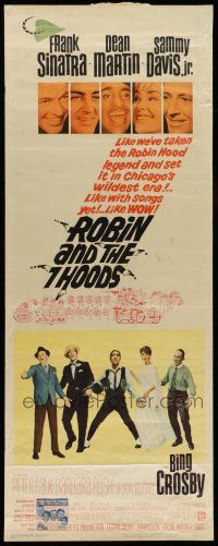 6y724 ROBIN & THE 7 HOODS insert '64 Frank Sinatra, Dean Martin, Sammy Davis Jr, Bing Crosby!