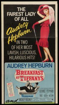 6y729 SABRINA/BREAKFAST AT TIFFANY'S insert '65 Audrey Hepburn is the fairest lady of them all!
