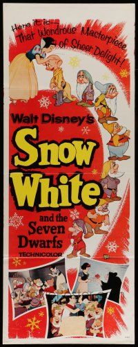 6y746 SNOW WHITE & THE SEVEN DWARFS insert R58 Walt Disney animated cartoon fantasy classic!