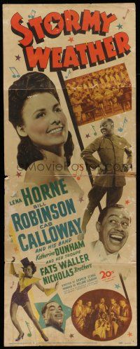 6y760 STORMY WEATHER insert '43 cool image of young Lena Horne & costumed cast!