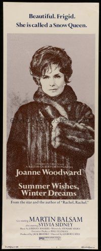 6y769 SUMMER WISHES WINTER DREAMS insert '73 c/u of beautiful frigid snow queen Joanne Woodward!