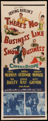 6y788 THERE'S NO BUSINESS LIKE SHOW BUSINESS insert '54 art & photo of Marilyn Monroe + top cast!