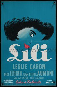 6z026 LILI Belgian '52 cool completely different art of Leslie Caron!