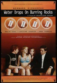 6z002 WATER DROPS ON BURNING ROCKS Canadian 1sh '00 from the play by Rainer Werner Fassbinder!