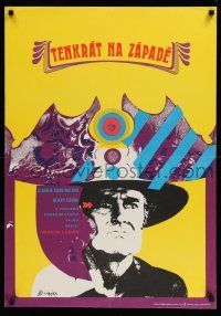 6z107 ONCE UPON A TIME IN THE WEST Czech 23x33 '73 Sergio Leone, different Stanislav Vajec artwork
