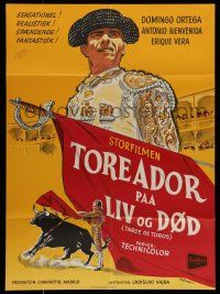 6z380 AFTERNOON OF THE BULLS Danish '56 Ladislao Vajda's Tarde de toros, Wenzel art of matador!