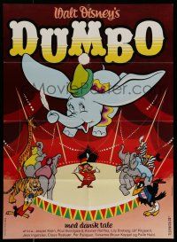 6z416 DUMBO Danish R70s colorful art from Walt Disney circus elephant classic!