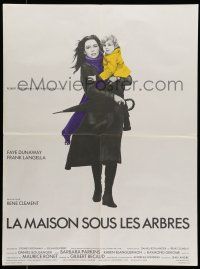 6z202 DEADLY TRAP French 24x32 '72 directed by Rene Clement, image of Faye Dunaway with child!