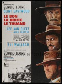 6z204 GOOD, THE BAD & THE UGLY French 22x31 R70s Clint Eastwood, Lee Van Cleef, Leone, cool art!