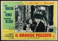 6z151 SANCTUARY Italian photobusta '61 William Faulkner, Lee Remick!