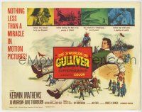 7a004 3 WORLDS OF GULLIVER TC '60 Ray Harryhausen fantasy classic, giant Kerwin Mathews!