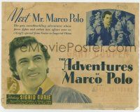 7a024 ADVENTURES OF MARCO POLO TC '37 c/u of Gary Cooper as the gay swashbuckling adventurer!