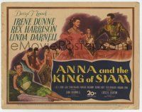 7a050 ANNA & THE KING OF SIAM TC '46 royal Rex Harrison, pretty Irene Dunne & Linda Darnell!