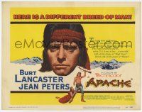 7a055 APACHE TC '54 Native American Burt Lancaster & Jean Peters, directed by Robert Aldrich!