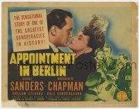 7a058 APPOINTMENT IN BERLIN TC '43 George Sanders on the radio for Nazis, giving coded messages!