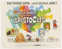 7a064 ARISTOCATS TC '71 Walt Disney feline jazz musical cartoon, great colorful images!