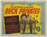 7a164 BUCK PRIVATES TC R48 Bud Abbott & Lou Costello in the picture that made them famous!