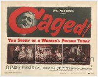 7a176 CAGED TC '50 Eleanor Parker is one of the women without men, except in their memories!