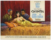 7a209 CLEOPATRA roadshow TC '63 Elizabeth Taylor, Richard Burton, Rex Harrison, Howard Terpning art