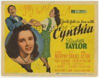 7a238 CYNTHIA TC '47 you'll fall in love with pretty young Elizabeth Taylor, Jimmy Lydon!