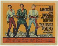 7a275 DEVIL'S DISCIPLE TC '59 Burt Lancaster, Kirk Douglas & Laurence Olivier all with two guns!