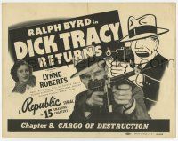 7a280 DICK TRACY RETURNS chapter 8 TC R48 Ralph Byrd as famous detective, serial, Chester Gould art