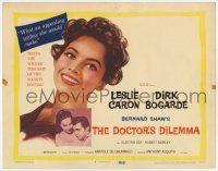 7a284 DOCTOR'S DILEMMA TC '59 Dirk Bogarde & Leslie Caron, from George Bernard Shaw's play!