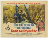 7a305 EDGE OF ETERNITY TC '59 Cornel Wilde, Don Siegel, mile-high suspense above the Grand Canyon!