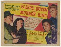 7a310 ELLERY QUEEN & THE MURDER RING TC '41 Ralph Bellamy, Margaret Lindsay as Nikki Porter!