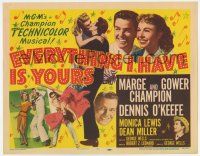 7a321 EVERYTHING I HAVE IS YOURS TC '52 great images of Marge & Gower Champion dancing!