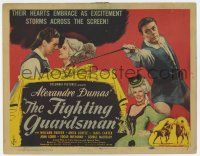 7a347 FIGHTING GUARDSMAN TC '46 Dumas, their hearts embrace as excitement storms across the screen!