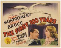 7a353 FIRST 100 YEARS TC '38 Robert Montgomery, Virginia Bruce, art of stork carrying rolling pin!