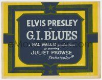 7a393 G.I. BLUES local theater TC '60 Elvis Presley, only the title and credits!